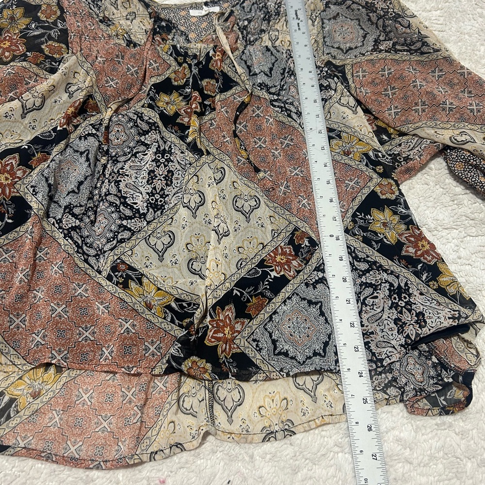 Maurices Multicolor Patchwork Blouse - image 8